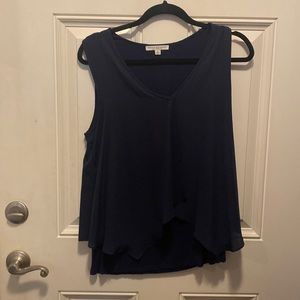 Navy two layer tank